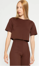 Load image into Gallery viewer, Ponte Knit Short Sleeve Top