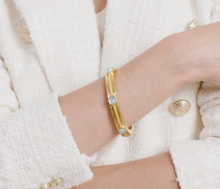 Load image into Gallery viewer, Nassau Stone Hinge Bangle