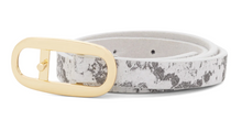 Load image into Gallery viewer, Indo Leather Belt, White Snake