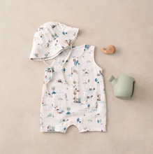 Load image into Gallery viewer, Pond Friends Organic Muslin Shortall