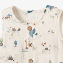 Load image into Gallery viewer, Pond Friends Organic Muslin Shortall