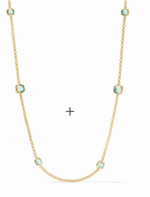 Load image into Gallery viewer, Aquitaine Station Necklace in Aquamarine Blue
