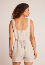Load image into Gallery viewer, Square Neck Romper-Linen Sand
