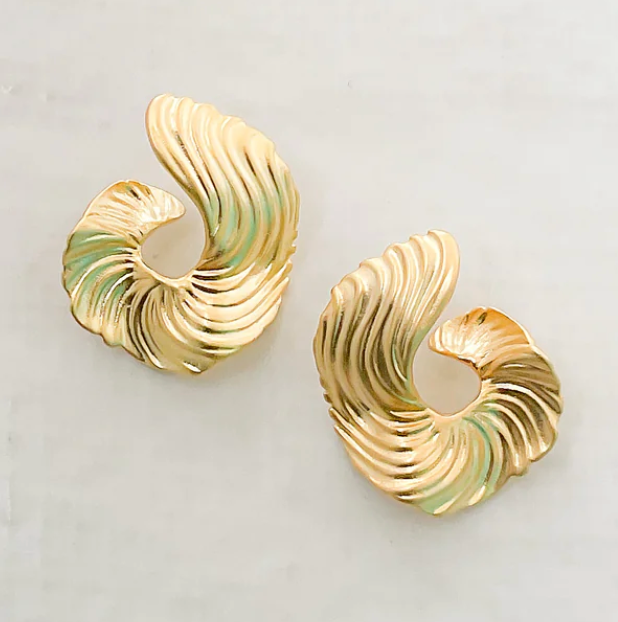 Swirl Croissant Earrings