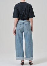 Load image into Gallery viewer, Ayla Baggy Cuffed Crop in Skylights
