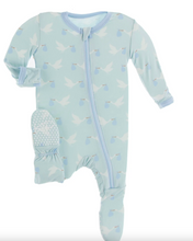 Load image into Gallery viewer, Footie with Two Way Zipper