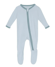 Load image into Gallery viewer, Footie with Two Way Zipper