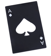Load image into Gallery viewer, Stainless Ace of Spades Bottle Opener and RFID Wallet Guard