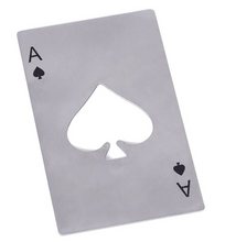 Load image into Gallery viewer, Stainless Ace of Spades Bottle Opener and RFID Wallet Guard