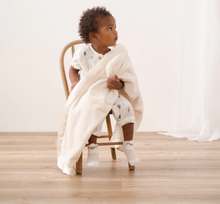 Load image into Gallery viewer, Satin Trim Fleece Stroller Blanket