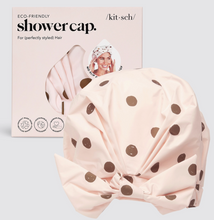 Load image into Gallery viewer, Luxury Shower Cap - Blush Dot