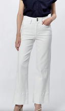 Load image into Gallery viewer, Holly High Rise Wide Hem Straight Jeans White