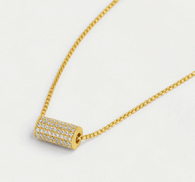 Load image into Gallery viewer, Petit Pavé Mini Tube Necklace