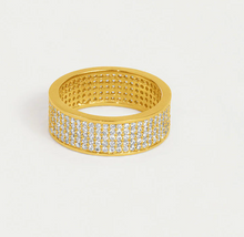 Load image into Gallery viewer, Petit Pavé Thick Stacking Ring