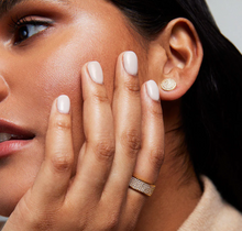 Load image into Gallery viewer, Petit Pavé Thick Stacking Ring