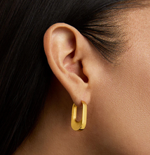 Load image into Gallery viewer, Crosby Hinged Huggie Hoops