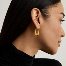 Load image into Gallery viewer, Crosby Hinged Huggie Hoops