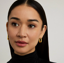 Load image into Gallery viewer, Crosby Hinged Huggie Hoops