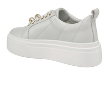 Load image into Gallery viewer, Aria White Leather Sneakers