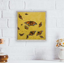 Load image into Gallery viewer, Monarchs Mini Framed Canvas