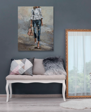 Load image into Gallery viewer, White Ruffles Stretched Canvas