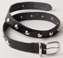 Load image into Gallery viewer, Rhodes Stud Belt in Black