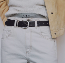 Load image into Gallery viewer, Rhodes Stud Belt in Black
