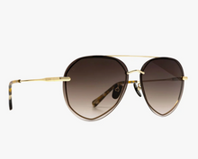 Load image into Gallery viewer, Lenox Aviator Sunglasses in Gold Sea Tortoise
