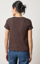 Load image into Gallery viewer, Boyfriend V-Neck Tee in Espresso