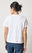 Load image into Gallery viewer, Boyfriend V-Neck Tee in White