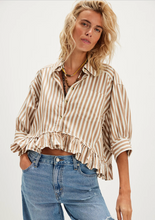 Load image into Gallery viewer, Bailey Stripe Shirt in Neutral Combo