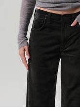 Load image into Gallery viewer, Ayla Baggy Velvet in Olive Leaf