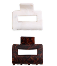 Load image into Gallery viewer, 2 Pack Claw Clips - Oak & Vanilla