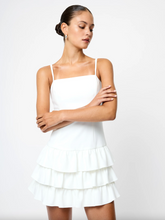 Load image into Gallery viewer, Whisper Tiered Ruffle Mini Dress
