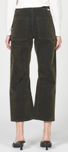 Load image into Gallery viewer, Lasso Velvet Barrel Pant in Olive