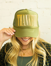 Load image into Gallery viewer, Thankful Puff Trucker Hat