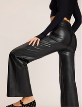Load image into Gallery viewer, Faux Leather Wide Leg Pant Full Length