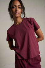 Load image into Gallery viewer, Harley Tee in Burgundy