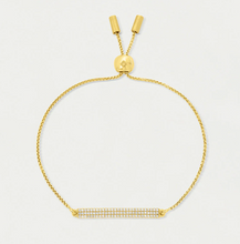 Load image into Gallery viewer, Petit Pave Bar Chain Bracelet