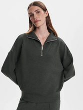 Load image into Gallery viewer, Hawley Half Zip in Olive Marl