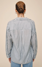 Load image into Gallery viewer, Oversized Button Down in Shimmer Olive