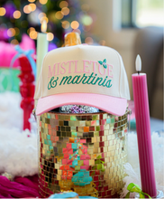 Load image into Gallery viewer, Mistletoe & Martinis Canvas Cap