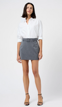 Load image into Gallery viewer, Minka Pinstripe Mini Skirt