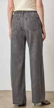 Load image into Gallery viewer, Straight Leg Drawcord Pant in Grey Denim