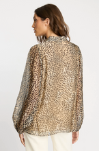 Load image into Gallery viewer, Presley Top in Golden Leopard