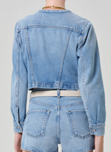 Load image into Gallery viewer, Devin Collarless Jacket in Cecil