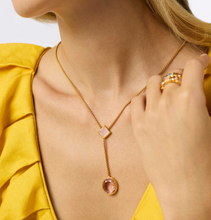 Load image into Gallery viewer, Jolie Lariat Necklace in Rose
