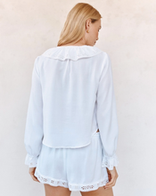 Load image into Gallery viewer, Long Sleeve Tie Neck Ruffle Top