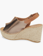 Load image into Gallery viewer, Lugano Espadrille Wedge in Bronze
