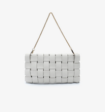 Load image into Gallery viewer, Lindy Woven Clutch in Off-White